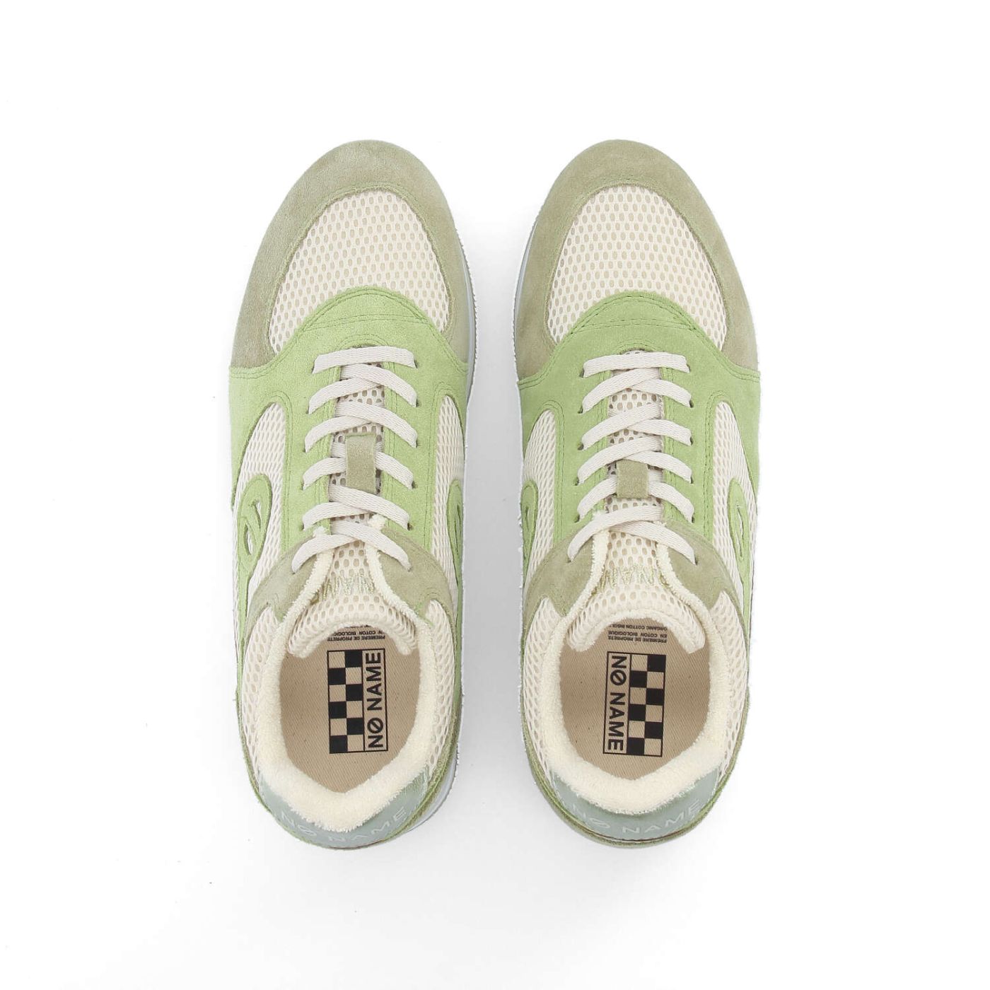 PARKO JOGGER W - MESH/SUEDE/SUED - OFF WHITE/SAGE GREEN/APPLE GREEN